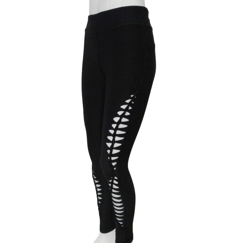 FERN FAIRY - MEDIUM - Junior/Women's Super Cute Black Non-See Through Leggings